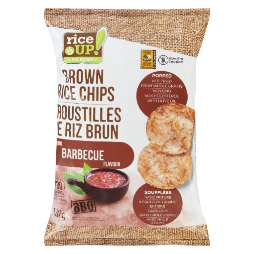 Picture of RICEUP BROWN RICE CHIPS - BARBEQUE 120GR